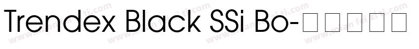 Trendex Black SSi Bo字体转换